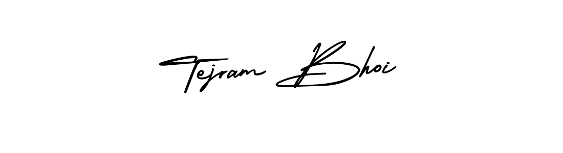 How to Draw Tejram Bhoi signature style? AmerikaSignatureDemo-Regular is a latest design signature styles for name Tejram Bhoi. Tejram Bhoi signature style 3 images and pictures png
