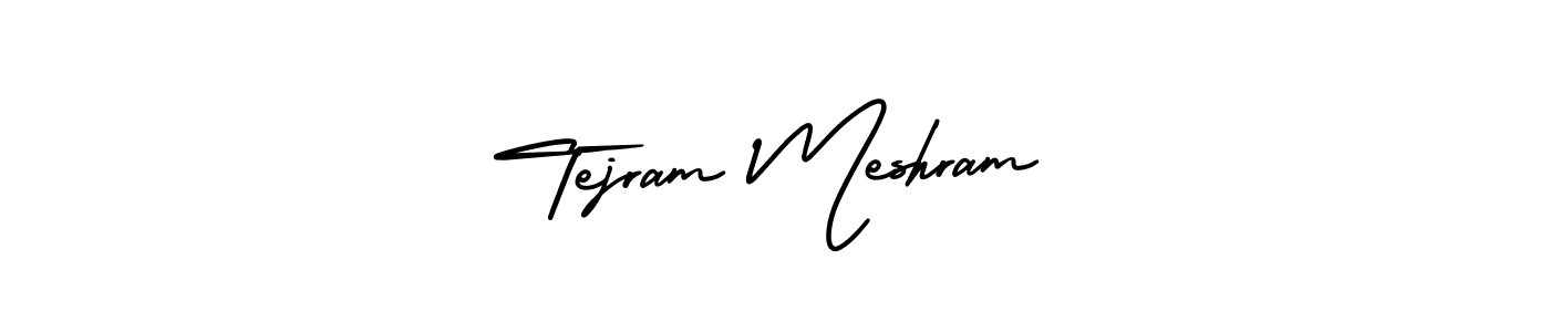 Best and Professional Signature Style for Tejram Meshram. AmerikaSignatureDemo-Regular Best Signature Style Collection. Tejram Meshram signature style 3 images and pictures png