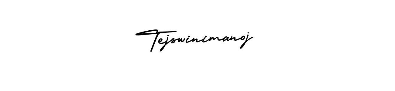 Use a signature maker to create a handwritten signature online. With this signature software, you can design (AmerikaSignatureDemo-Regular) your own signature for name Tejswinimanoj. Tejswinimanoj signature style 3 images and pictures png