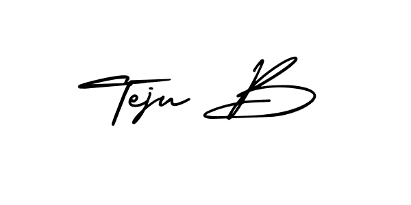 Similarly AmerikaSignatureDemo-Regular is the best handwritten signature design. Signature creator online .You can use it as an online autograph creator for name Teju B. Teju B signature style 3 images and pictures png