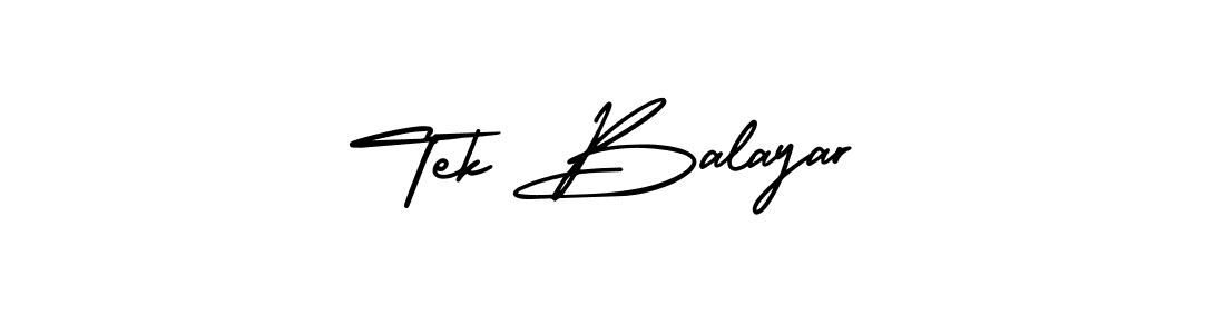 How to Draw Tek Balayar signature style? AmerikaSignatureDemo-Regular is a latest design signature styles for name Tek Balayar. Tek Balayar signature style 3 images and pictures png