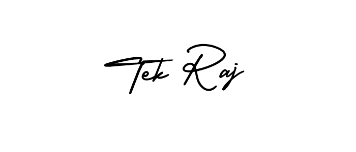How to make Tek Raj signature? AmerikaSignatureDemo-Regular is a professional autograph style. Create handwritten signature for Tek Raj name. Tek Raj signature style 3 images and pictures png