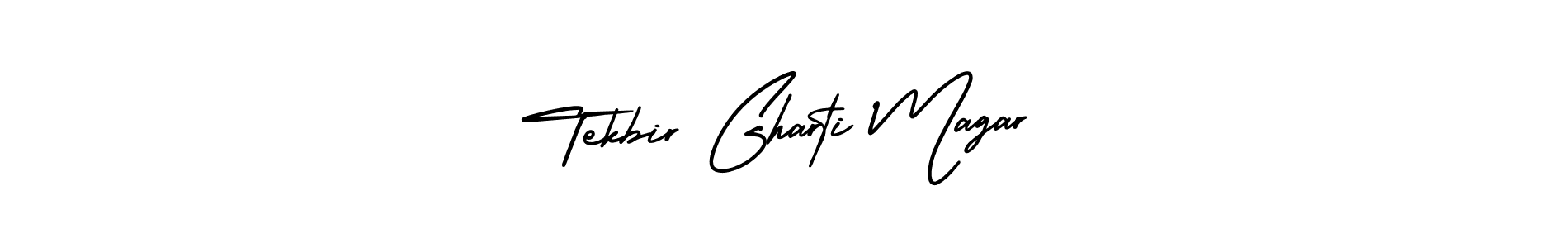 This is the best signature style for the Tekbir Gharti Magar name. Also you like these signature font (AmerikaSignatureDemo-Regular). Mix name signature. Tekbir Gharti Magar signature style 3 images and pictures png