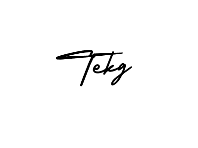 The best way (AmerikaSignatureDemo-Regular) to make a short signature is to pick only two or three words in your name. The name Tekg include a total of six letters. For converting this name. Tekg signature style 3 images and pictures png