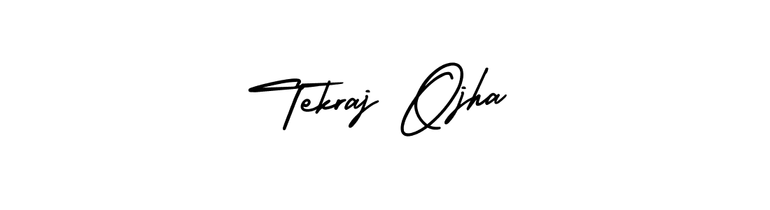 Tekraj Ojha stylish signature style. Best Handwritten Sign (AmerikaSignatureDemo-Regular) for my name. Handwritten Signature Collection Ideas for my name Tekraj Ojha. Tekraj Ojha signature style 3 images and pictures png