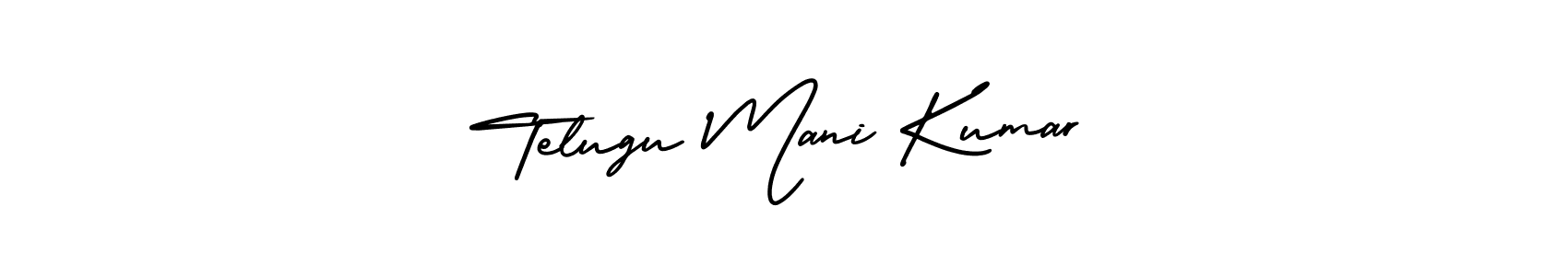 Also You can easily find your signature by using the search form. We will create Telugu Mani Kumar name handwritten signature images for you free of cost using AmerikaSignatureDemo-Regular sign style. Telugu Mani Kumar signature style 3 images and pictures png