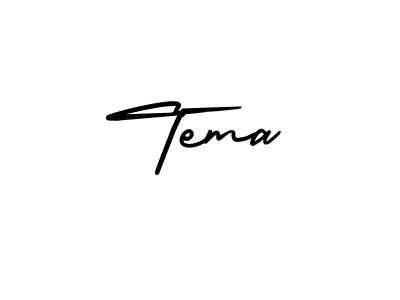 It looks lik you need a new signature style for name Tema. Design unique handwritten (AmerikaSignatureDemo-Regular) signature with our free signature maker in just a few clicks. Tema signature style 3 images and pictures png