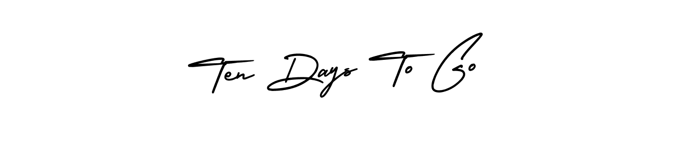 How to Draw Ten Days To Go signature style? AmerikaSignatureDemo-Regular is a latest design signature styles for name Ten Days To Go. Ten Days To Go signature style 3 images and pictures png