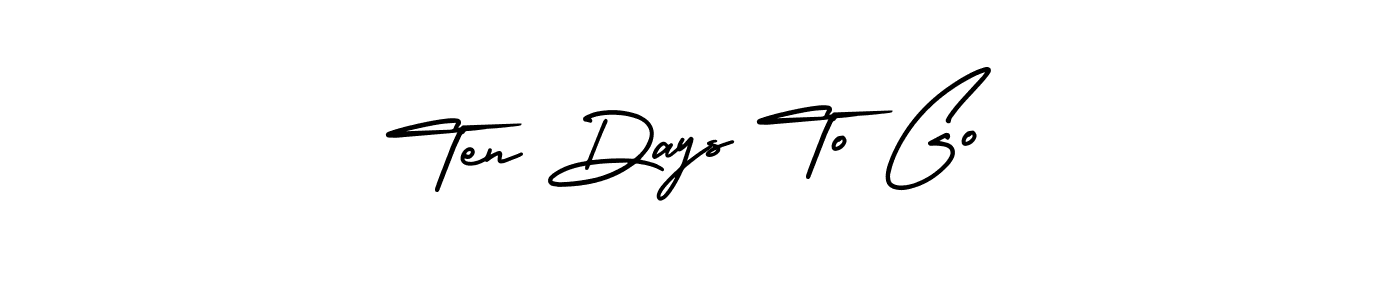 Use a signature maker to create a handwritten signature online. With this signature software, you can design (AmerikaSignatureDemo-Regular) your own signature for name Ten Days To Go. Ten Days To Go signature style 3 images and pictures png