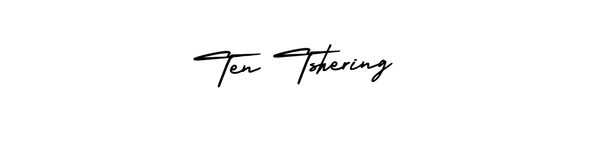 How to Draw Ten Tshering signature style? AmerikaSignatureDemo-Regular is a latest design signature styles for name Ten Tshering. Ten Tshering signature style 3 images and pictures png