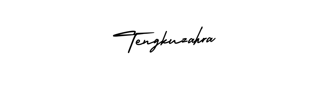 Tengkuzahra stylish signature style. Best Handwritten Sign (AmerikaSignatureDemo-Regular) for my name. Handwritten Signature Collection Ideas for my name Tengkuzahra. Tengkuzahra signature style 3 images and pictures png