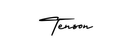 Stand out with a creative autograph for Tenson. The AmerikaSignatureDemo-Regular styling blends modern aesthetics with classic signature flourishes. Tenson signature style 3 images and pictures png