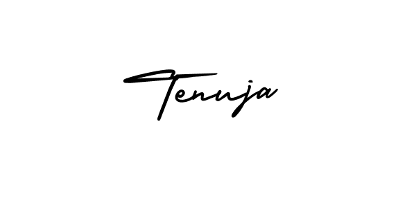 Make a beautiful signature design for name Tenuja. With this signature (AmerikaSignatureDemo-Regular) style, you can create a handwritten signature for free. Tenuja signature style 3 images and pictures png