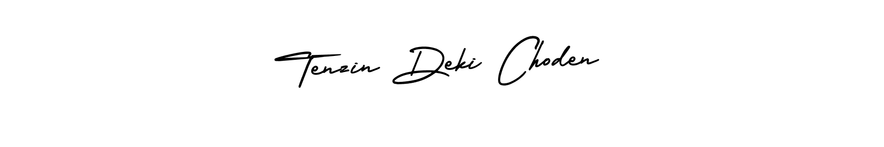 Create a beautiful signature design for name Tenzin Deki Choden. With this signature (AmerikaSignatureDemo-Regular) fonts, you can make a handwritten signature for free. Tenzin Deki Choden signature style 3 images and pictures png