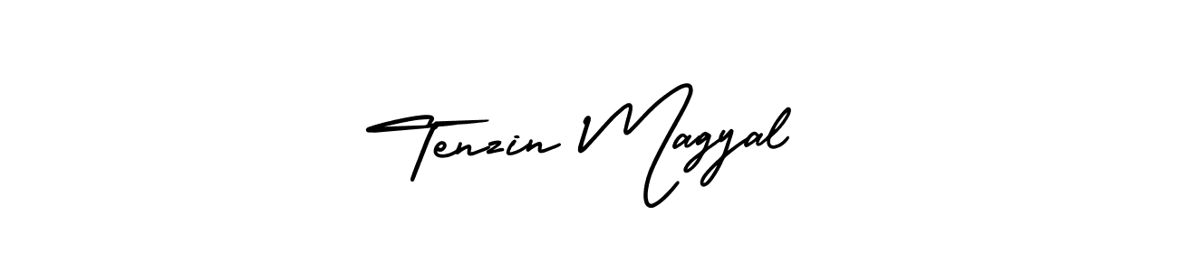 Make a beautiful signature design for name Tenzin Magyal. With this signature (AmerikaSignatureDemo-Regular) style, you can create a handwritten signature for free. Tenzin Magyal signature style 3 images and pictures png