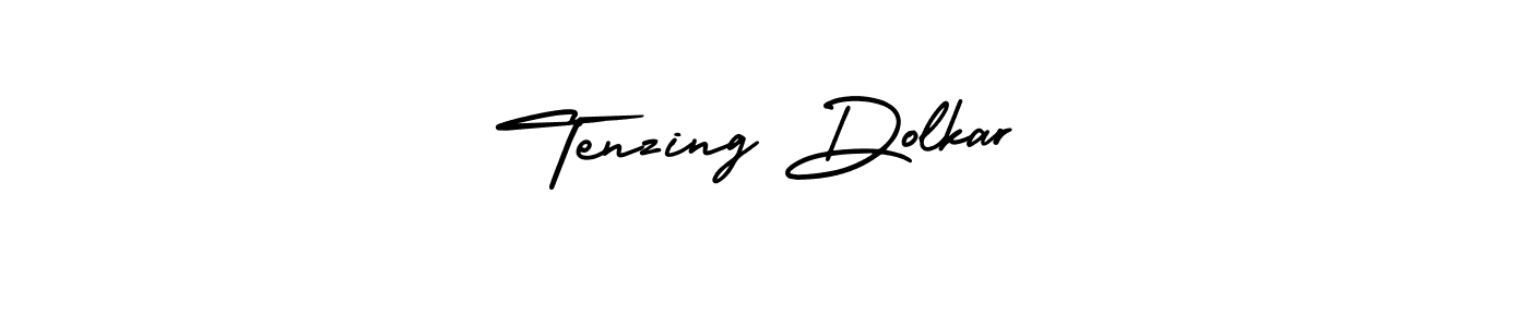Make a beautiful signature design for name Tenzing Dolkar. With this signature (AmerikaSignatureDemo-Regular) style, you can create a handwritten signature for free. Tenzing Dolkar signature style 3 images and pictures png