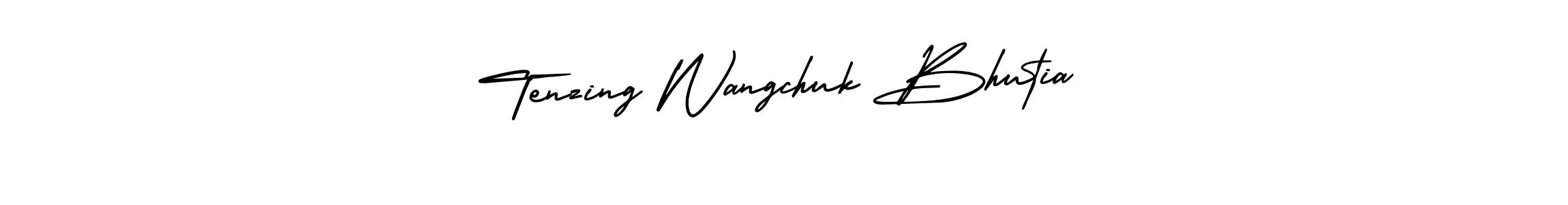 Create a beautiful signature design for name Tenzing Wangchuk Bhutia. With this signature (AmerikaSignatureDemo-Regular) fonts, you can make a handwritten signature for free. Tenzing Wangchuk Bhutia signature style 3 images and pictures png