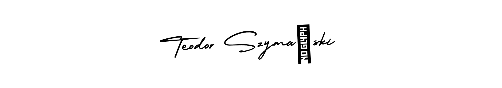 Similarly AmerikaSignatureDemo-Regular is the best handwritten signature design. Signature creator online .You can use it as an online autograph creator for name Teodor Szymański. Teodor Szymański signature style 3 images and pictures png