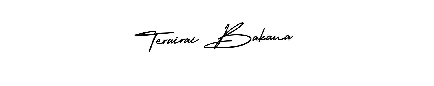 Best and Professional Signature Style for Terairai Bakaua. AmerikaSignatureDemo-Regular Best Signature Style Collection. Terairai Bakaua signature style 3 images and pictures png