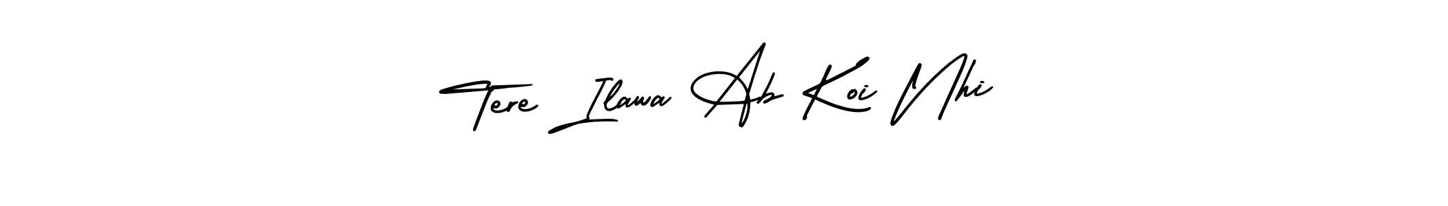 Check out images of Autograph of Tere Ilawa Ab Koi Nhi name. Actor Tere Ilawa Ab Koi Nhi Signature Style. AmerikaSignatureDemo-Regular is a professional sign style online. Tere Ilawa Ab Koi Nhi signature style 3 images and pictures png