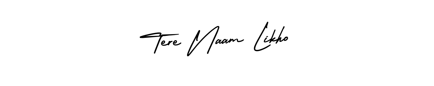 Make a beautiful signature design for name Tere Naam Likho. With this signature (AmerikaSignatureDemo-Regular) style, you can create a handwritten signature for free. Tere Naam Likho signature style 3 images and pictures png