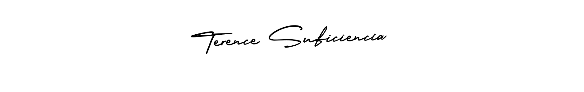 Make a beautiful signature design for name Terence Suficiencia. With this signature (AmerikaSignatureDemo-Regular) style, you can create a handwritten signature for free. Terence Suficiencia signature style 3 images and pictures png