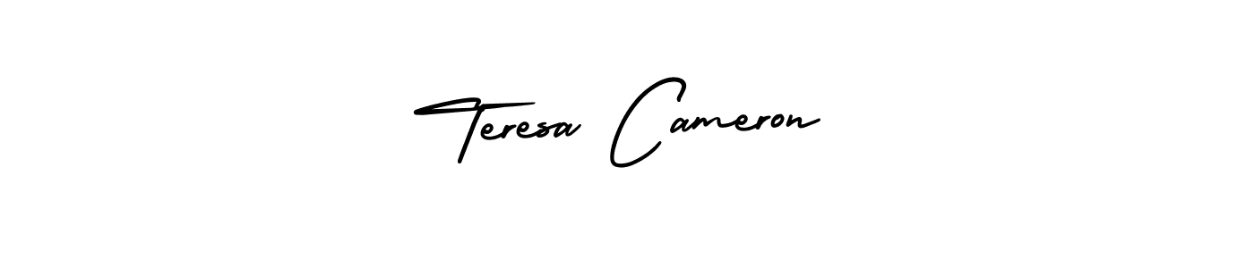 Use a signature maker to create a handwritten signature online. With this signature software, you can design (AmerikaSignatureDemo-Regular) your own signature for name Teresa Cameron. Teresa Cameron signature style 3 images and pictures png