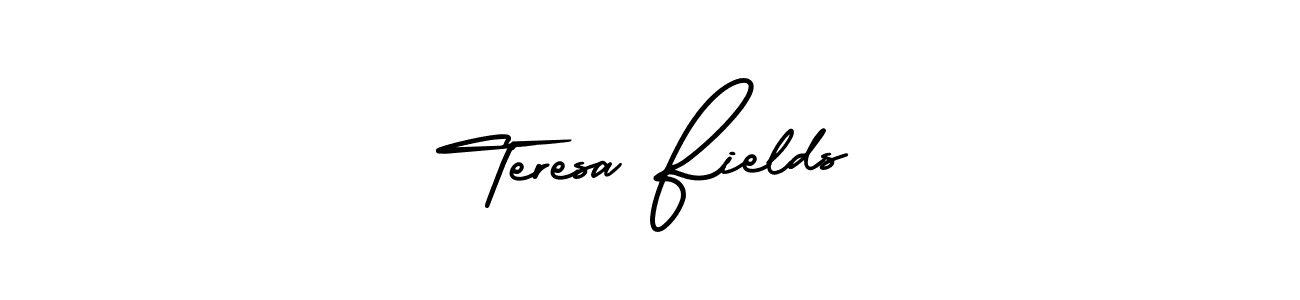 AmerikaSignatureDemo-Regular is a professional signature style that is perfect for those who want to add a touch of class to their signature. It is also a great choice for those who want to make their signature more unique. Get Teresa Fields name to fancy signature for free. Teresa Fields signature style 3 images and pictures png