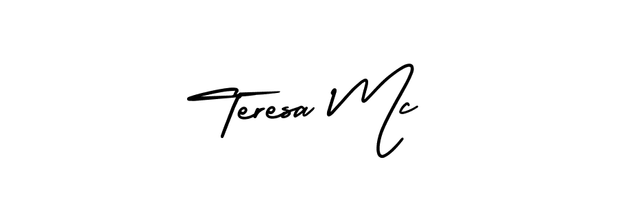 How to Draw Teresa Mc signature style? AmerikaSignatureDemo-Regular is a latest design signature styles for name Teresa Mc. Teresa Mc signature style 3 images and pictures png
