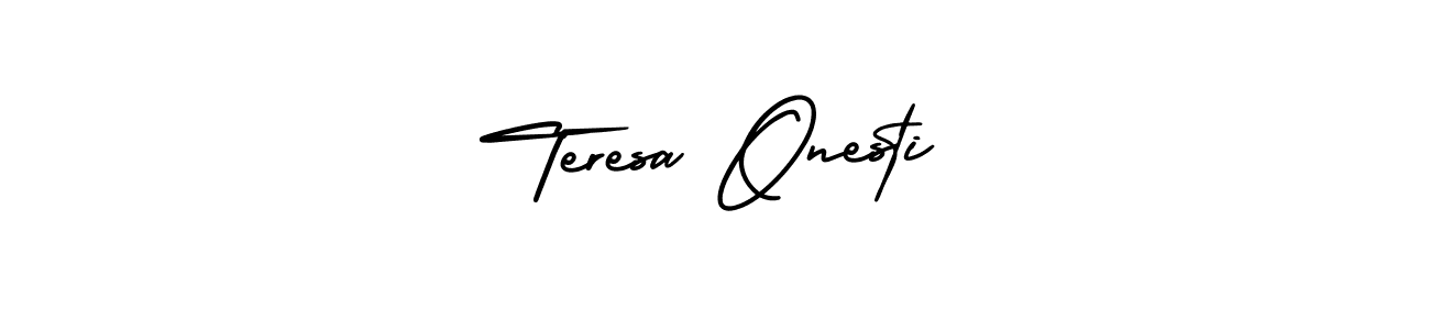 Best and Professional Signature Style for Teresa Onesti. AmerikaSignatureDemo-Regular Best Signature Style Collection. Teresa Onesti signature style 3 images and pictures png