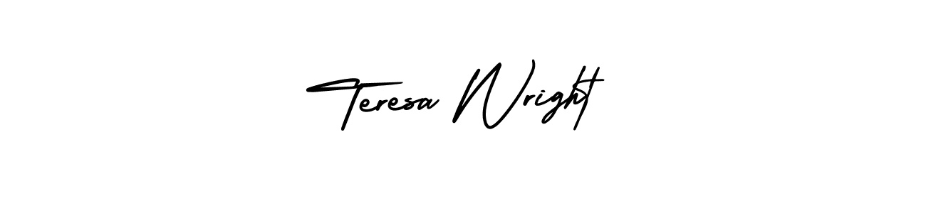 Design your own signature with our free online signature maker. With this signature software, you can create a handwritten (AmerikaSignatureDemo-Regular) signature for name Teresa Wright. Teresa Wright signature style 3 images and pictures png