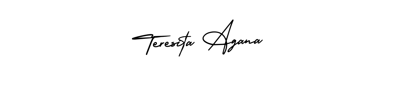 Use a signature maker to create a handwritten signature online. With this signature software, you can design (AmerikaSignatureDemo-Regular) your own signature for name Teresita Agana. Teresita Agana signature style 3 images and pictures png