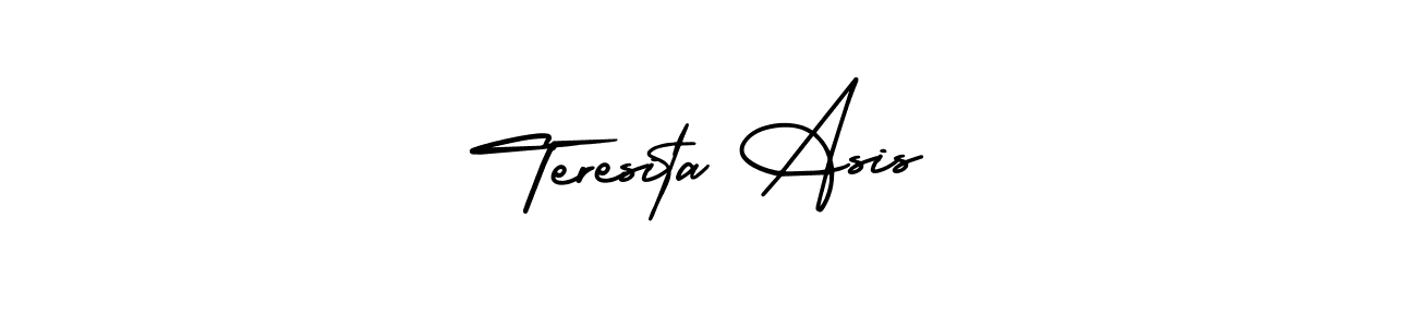 Create a beautiful signature design for name Teresita Asis. With this signature (AmerikaSignatureDemo-Regular) fonts, you can make a handwritten signature for free. Teresita Asis signature style 3 images and pictures png