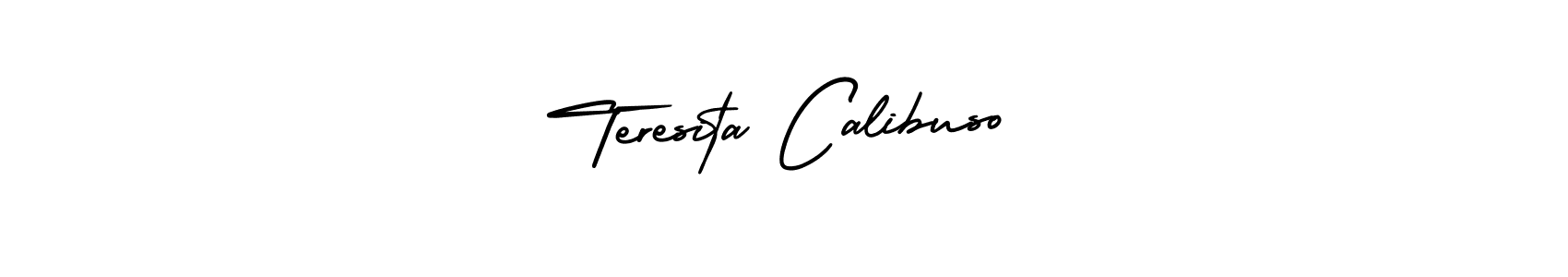 How to make Teresita Calibuso signature? AmerikaSignatureDemo-Regular is a professional autograph style. Create handwritten signature for Teresita Calibuso name. Teresita Calibuso signature style 3 images and pictures png