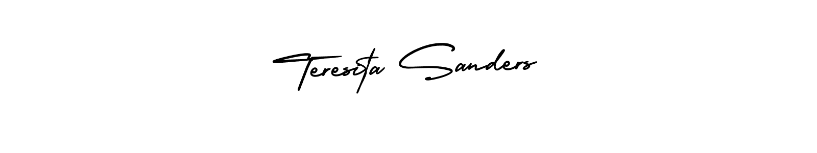 Create a beautiful signature design for name Teresita Sanders. With this signature (AmerikaSignatureDemo-Regular) fonts, you can make a handwritten signature for free. Teresita Sanders signature style 3 images and pictures png