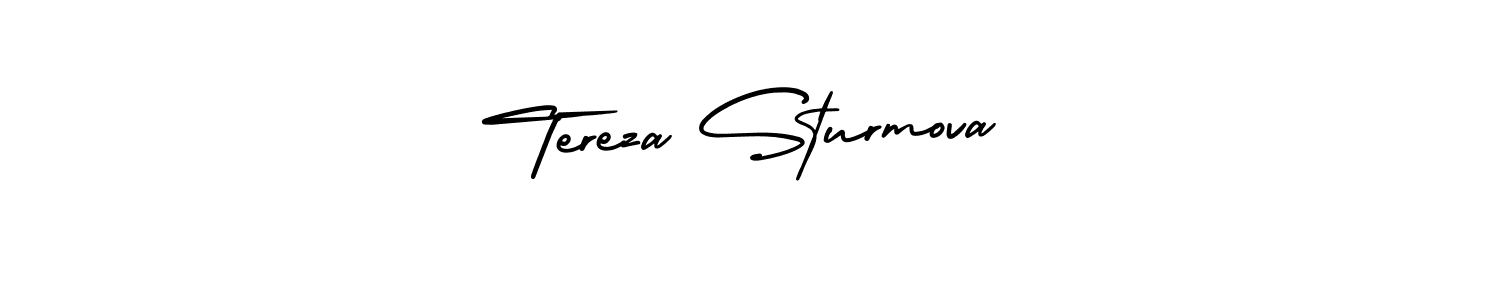 Design your own signature with our free online signature maker. With this signature software, you can create a handwritten (AmerikaSignatureDemo-Regular) signature for name Tereza Sturmova. Tereza Sturmova signature style 3 images and pictures png