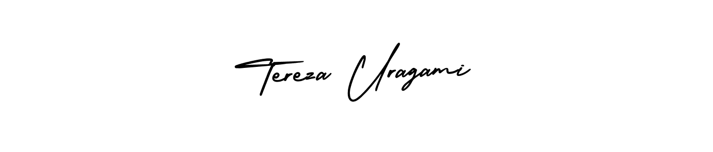 Make a short Tereza Uragami signature style. Manage your documents anywhere anytime using AmerikaSignatureDemo-Regular. Create and add eSignatures, submit forms, share and send files easily. Tereza Uragami signature style 3 images and pictures png
