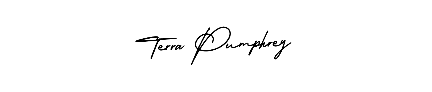 Make a beautiful signature design for name Terra Pumphrey. With this signature (AmerikaSignatureDemo-Regular) style, you can create a handwritten signature for free. Terra Pumphrey signature style 3 images and pictures png