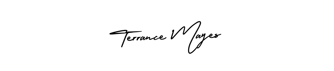 Terrance Mayes stylish signature style. Best Handwritten Sign (AmerikaSignatureDemo-Regular) for my name. Handwritten Signature Collection Ideas for my name Terrance Mayes. Terrance Mayes signature style 3 images and pictures png