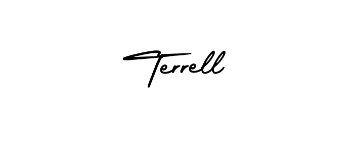 Design your own signature with our free online signature maker. With this signature software, you can create a handwritten (AmerikaSignatureDemo-Regular) signature for name Terrell. Terrell signature style 3 images and pictures png