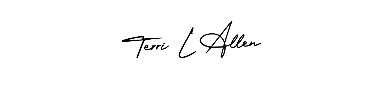 How to make Terri L Allen signature? AmerikaSignatureDemo-Regular is a professional autograph style. Create handwritten signature for Terri L Allen name. Terri L Allen signature style 3 images and pictures png