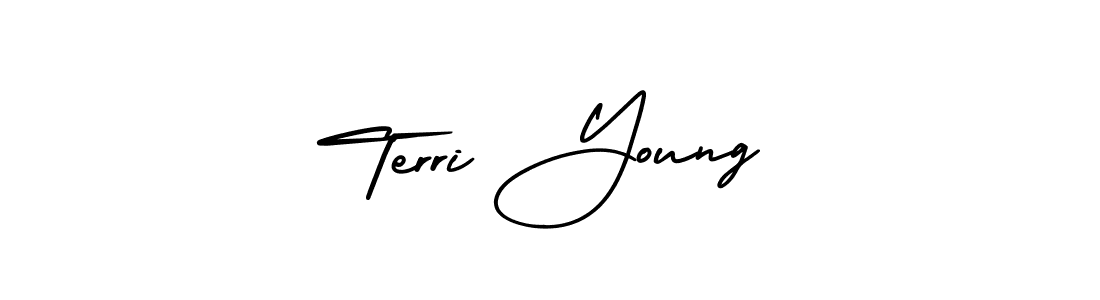 How to Draw Terri Young signature style? AmerikaSignatureDemo-Regular is a latest design signature styles for name Terri Young. Terri Young signature style 3 images and pictures png