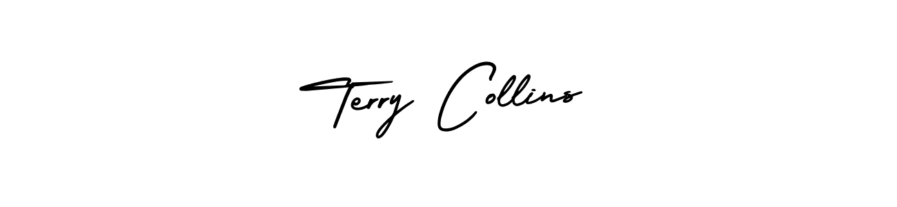 Terry Collins stylish signature style. Best Handwritten Sign (AmerikaSignatureDemo-Regular) for my name. Handwritten Signature Collection Ideas for my name Terry Collins. Terry Collins signature style 3 images and pictures png