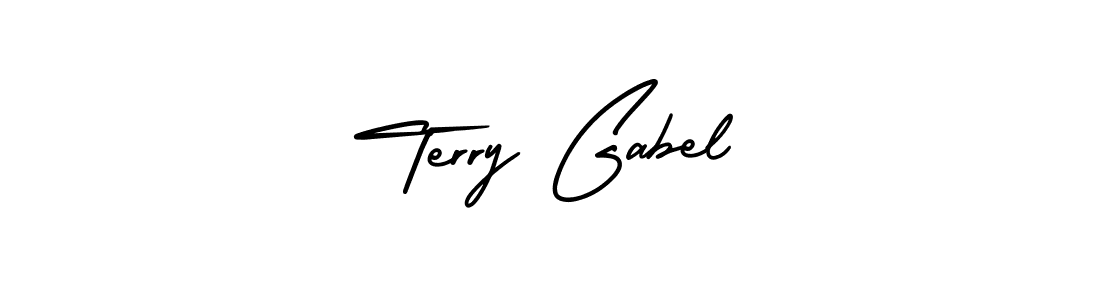 You should practise on your own different ways (AmerikaSignatureDemo-Regular) to write your name (Terry Gabel) in signature. don't let someone else do it for you. Terry Gabel signature style 3 images and pictures png