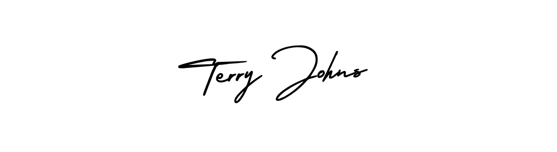 Make a beautiful signature design for name Terry Johns. With this signature (AmerikaSignatureDemo-Regular) style, you can create a handwritten signature for free. Terry Johns signature style 3 images and pictures png