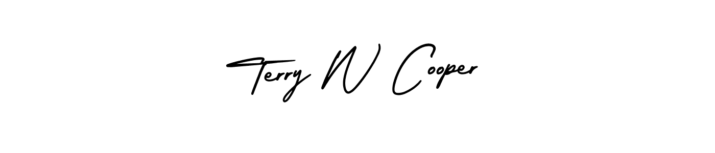 Design your own signature with our free online signature maker. With this signature software, you can create a handwritten (AmerikaSignatureDemo-Regular) signature for name Terry W Cooper. Terry W Cooper signature style 3 images and pictures png