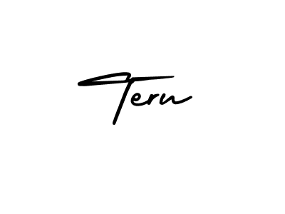 Teru stylish signature style. Best Handwritten Sign (AmerikaSignatureDemo-Regular) for my name. Handwritten Signature Collection Ideas for my name Teru. Teru signature style 3 images and pictures png