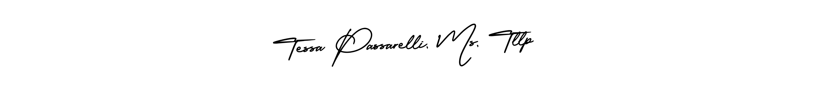How to Draw Tessa Passarelli, Ms, Tllp signature style? AmerikaSignatureDemo-Regular is a latest design signature styles for name Tessa Passarelli, Ms, Tllp. Tessa Passarelli, Ms, Tllp signature style 3 images and pictures png