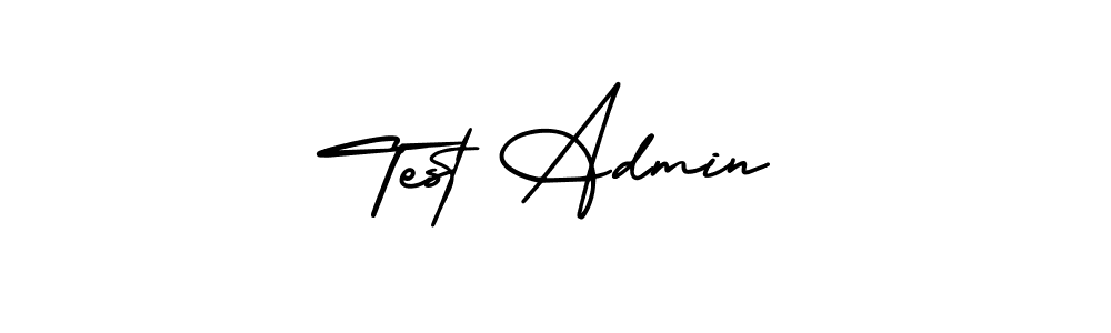 if you are searching for the best signature style for your name Test Admin. so please give up your signature search. here we have designed multiple signature styles  using AmerikaSignatureDemo-Regular. Test Admin signature style 3 images and pictures png