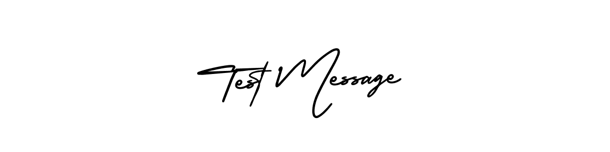 Also we have Test Message name is the best signature style. Create professional handwritten signature collection using AmerikaSignatureDemo-Regular autograph style. Test Message signature style 3 images and pictures png